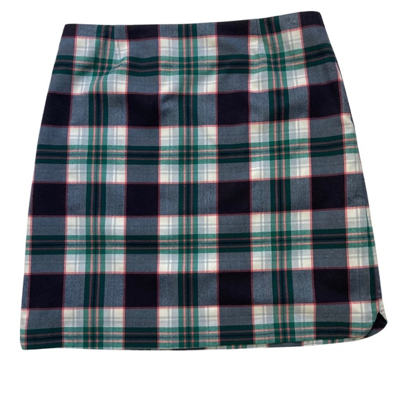 Talbots Petite wool blend size 12P tartan plaid skirt NWOT - Picture 2 of 7